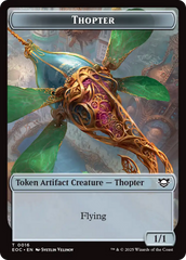 Thopter // Beast (0006) Double-Sided Token [Edge of Eternities Commander Tokens] | Local Legends
