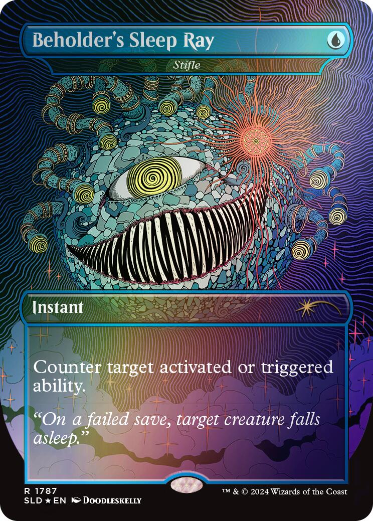 Beholder's Sleep Ray - Stifle (Rainbow Foil) [Secret Lair Drop Series] | Local Legends