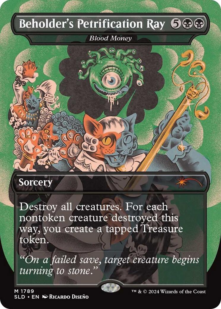 Beholder's Petrification Ray - Blood Money [Secret Lair Drop Series] | Local Legends