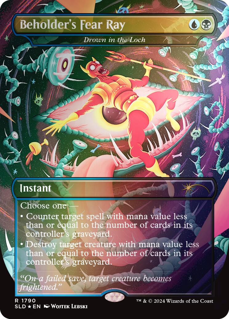 Beholder's Fear Ray - Drown in the Loch (Rainbow Foil) [Secret Lair Drop Series] | Local Legends