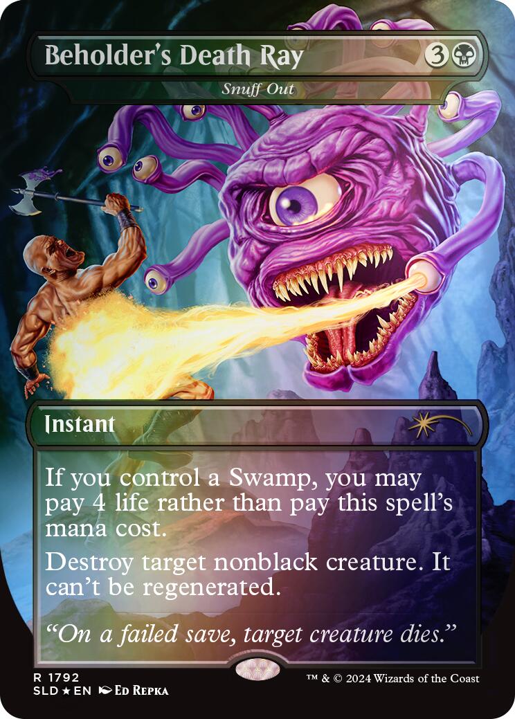 Beholder's Death Ray - Snuff Out (Rainbow Foil) [Secret Lair Drop Series] | Local Legends