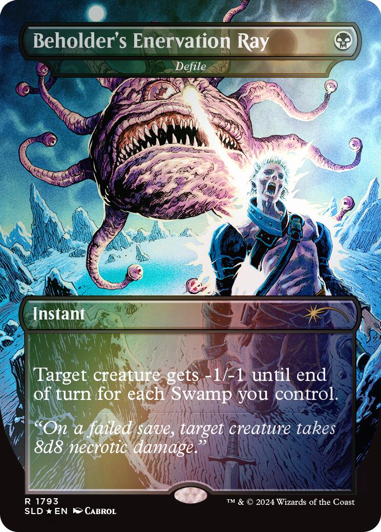 Beholder's Enervation Ray - Defile (Rainbow Foil) [Secret Lair Drop Series] | Local Legends