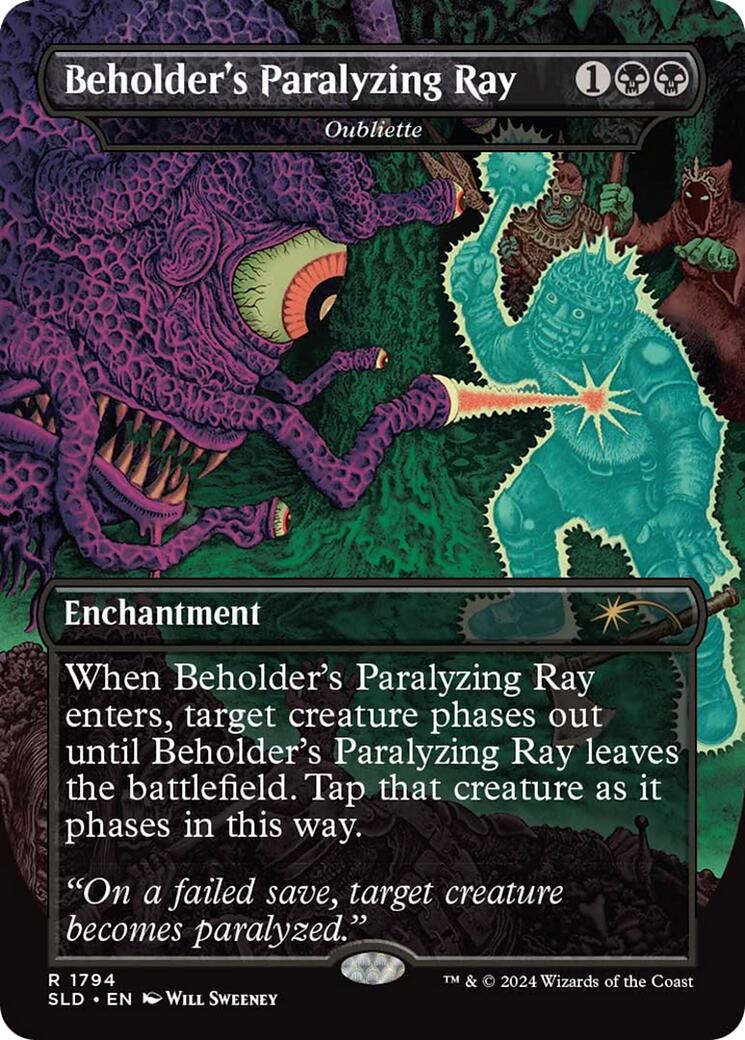 Beholder's Paralyzing Ray - Oubliette [Secret Lair Drop Series] | Local Legends