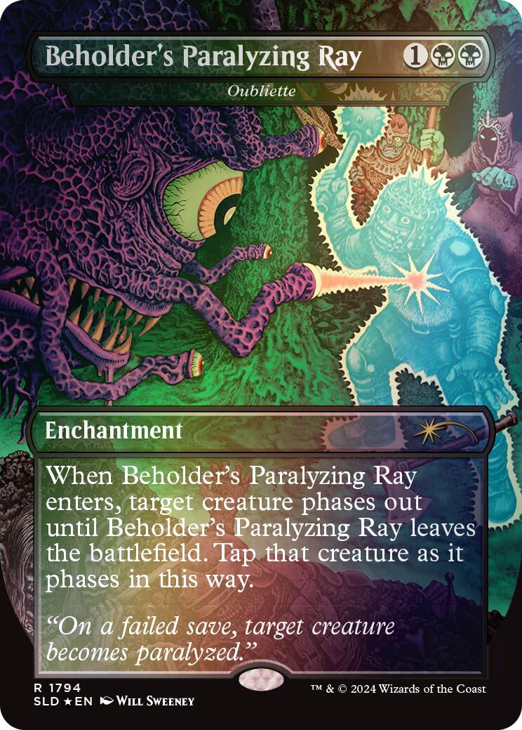 Beholder's Paralyzing Ray - Oubliette (Rainbow Foil) [Secret Lair Drop Series] | Local Legends