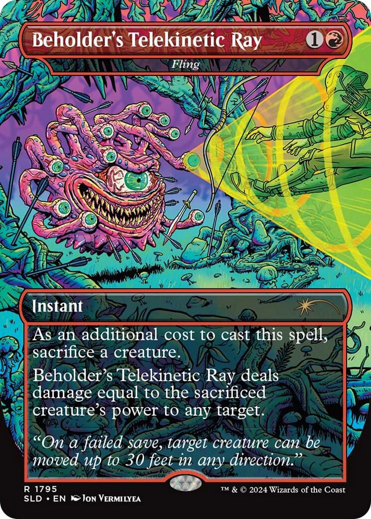 Beholder's Telekinetic Ray - Fling [Secret Lair Drop Series] | Local Legends