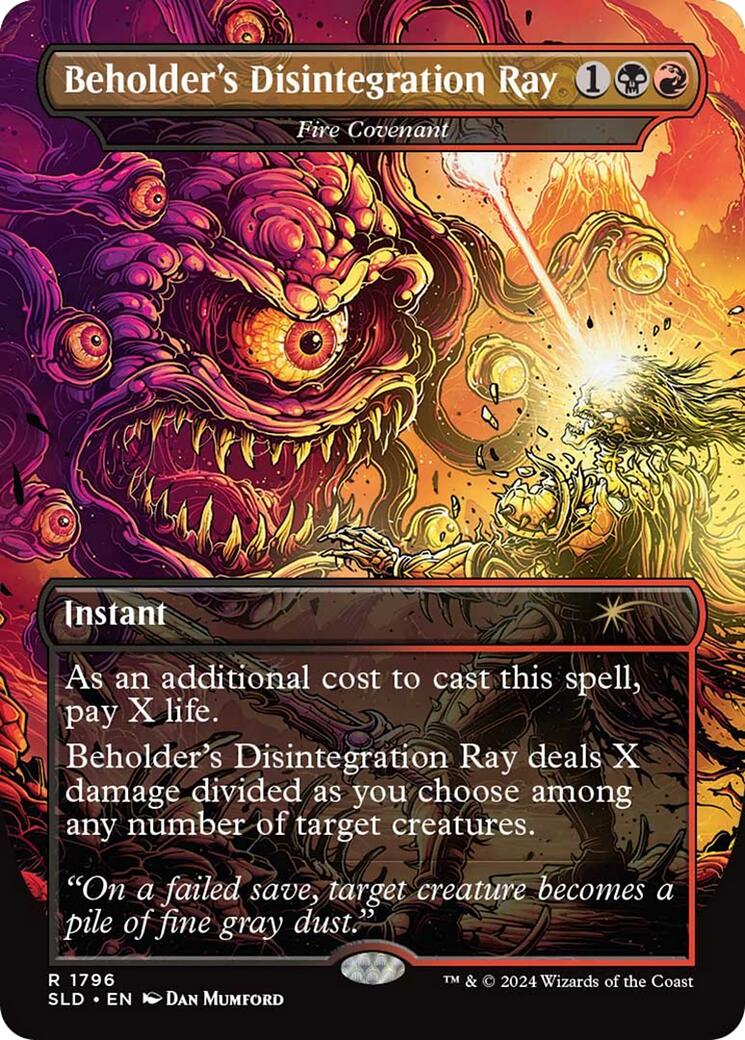 Beholder's Disintegration Ray - Fire Covenant [Secret Lair Drop Series] | Local Legends