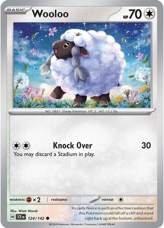 Wooloo (124/142) [Scarlet & Violet: Stellar Crown] | Golgari Games