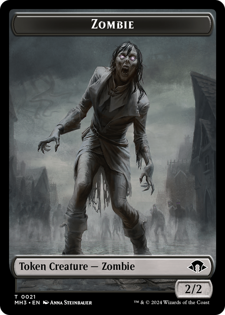 Phyrexian Germ // Zombie Double-Sided Token [Modern Horizons 3 Tokens] | Golgari Games