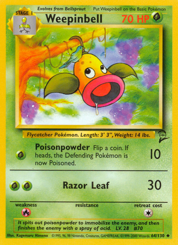 Weepinbell (64/130) [Base Set 2] | Local Legends
