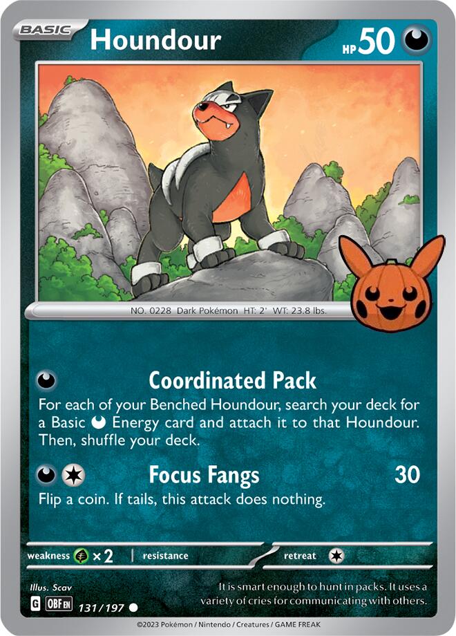 Houndour (131/197) [Trick or Trade 2024] | Golgari Games