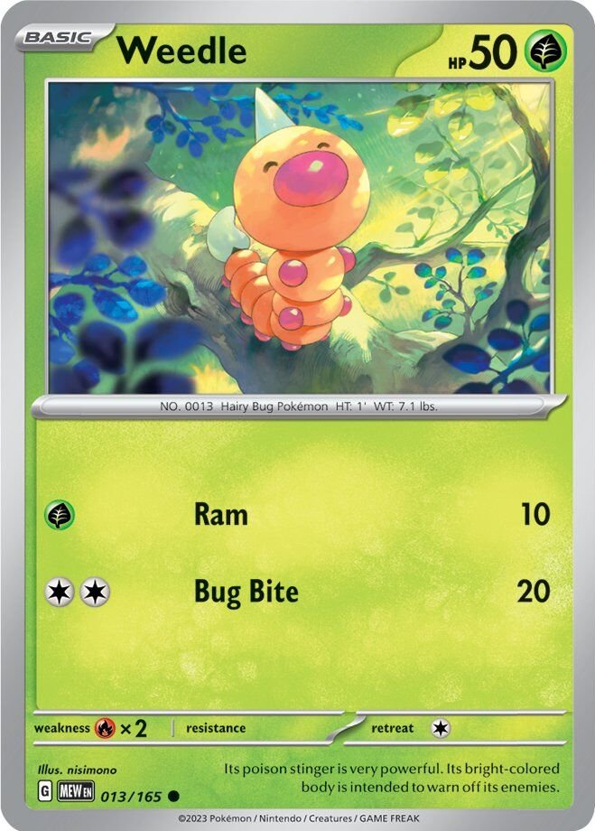 Weedle (013/165) [Scarlet & Violet: 151] | Golgari Games