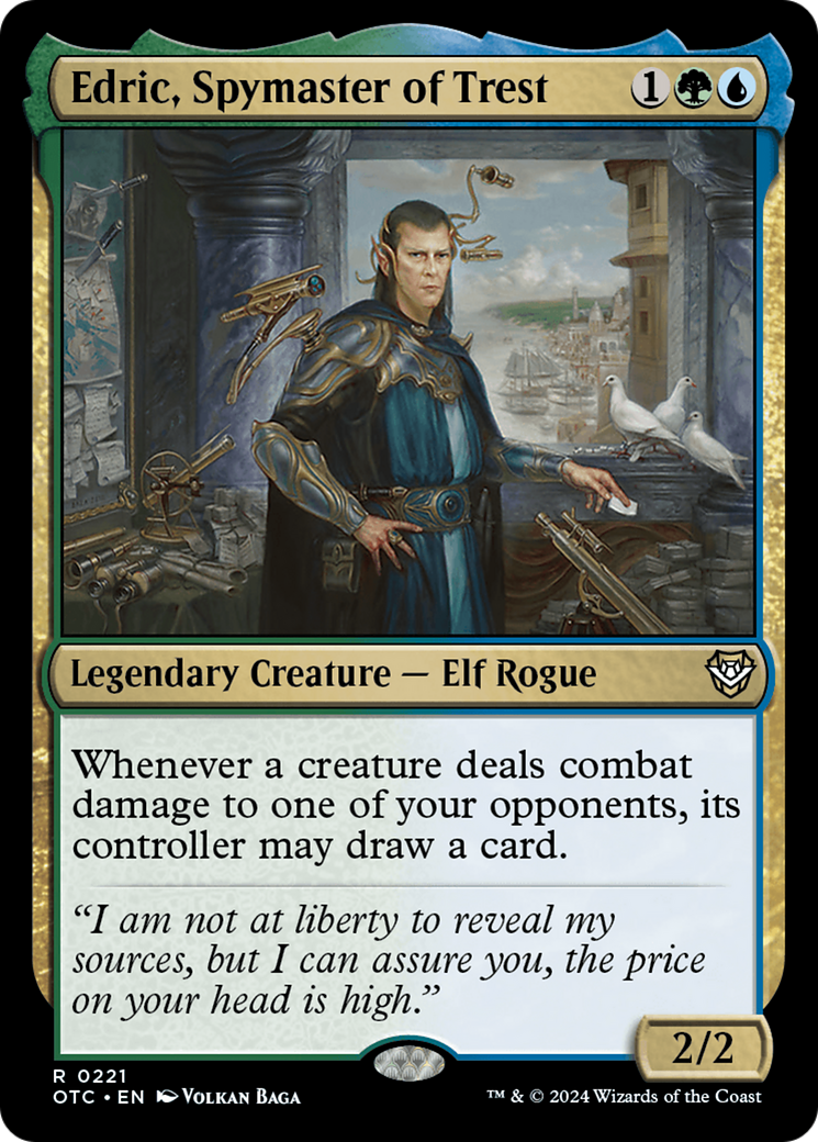 Edric, Spymaster of Trest [Outlaws of Thunder Junction Commander] | Local Legends