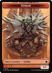 Goblin // Treasure Double-Sided Token [Foundations Tokens] | Local Legends