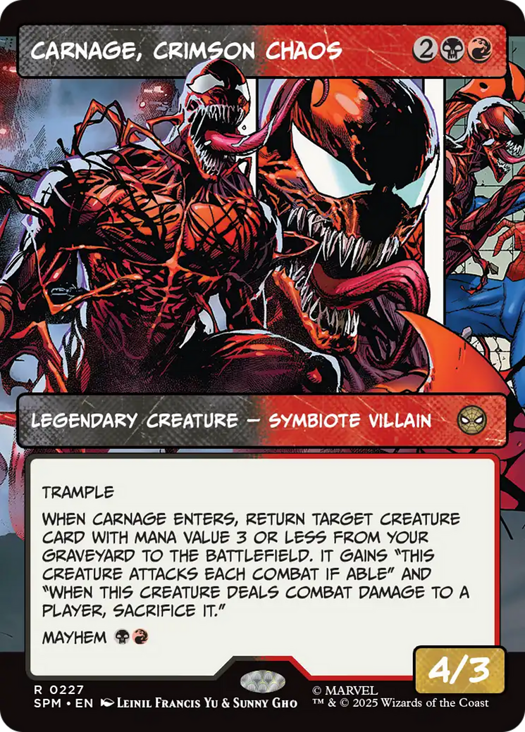Carnage, Crimson Chaos (Borderless) [Marvel's Spider-Man] | Local Legends