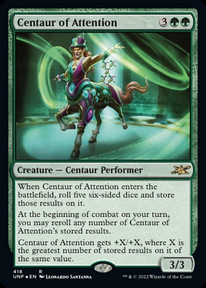 Centaur of Attention (Galaxy Foil) [Unfinity] | Golgari Games