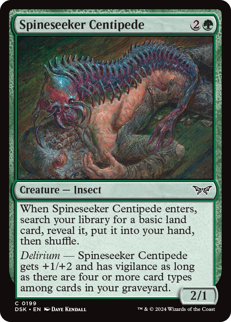 Spineseeker Centipede [Duskmourn: House of Horror] | Local Legends
