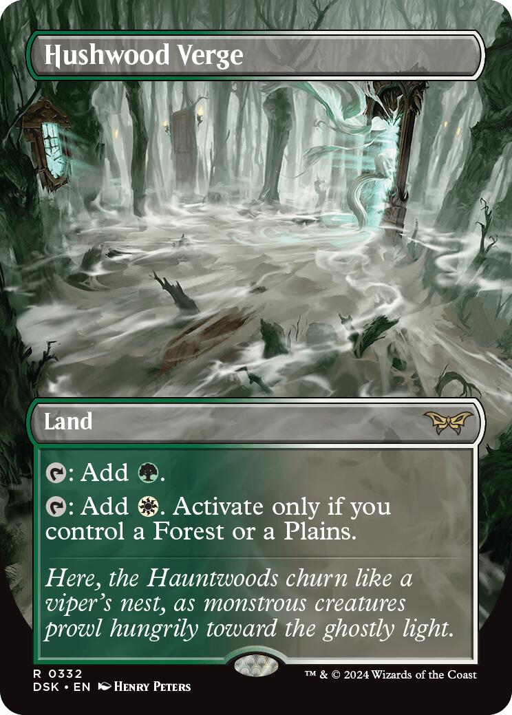 Hushwood Verge (Borderless) [Duskmourn: House of Horror] | Local Legends