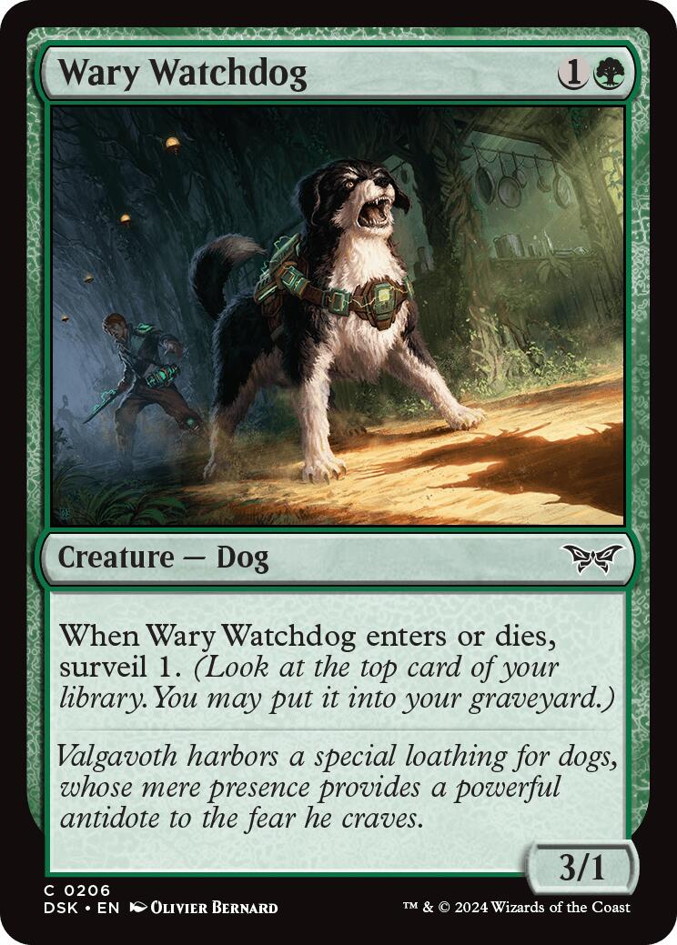 Wary Watchdog [Duskmourn: House of Horror] | Golgari Games