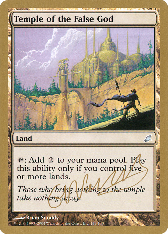 Temple of the False God (Gabriel Nassif) [World Championship Decks 2004] | Local Legends