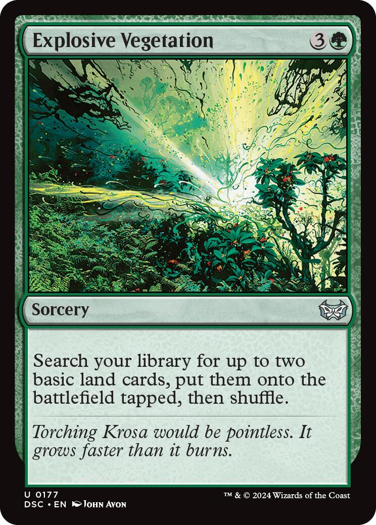 Explosive Vegetation [Duskmourn: House of Horror Commander] | Local Legends
