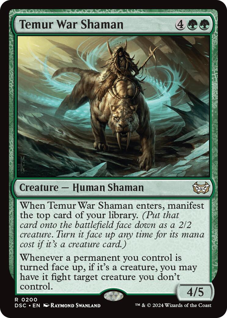 Temur War Shaman [Duskmourn: House of Horror Commander] | Local Legends