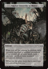 You Are Unworthy of Mercy (Full Art) [Duskmourn: Archenemy] | Local Legends