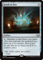 Scroll of Fate [Duskmourn: House of Horror Commander] | Local Legends