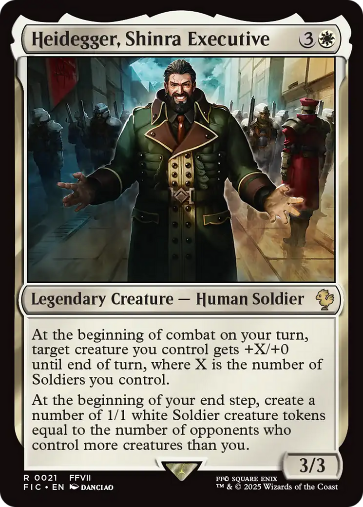 Heidegger, Shinra Executive [FINAL FANTASY Commander] | Local Legends