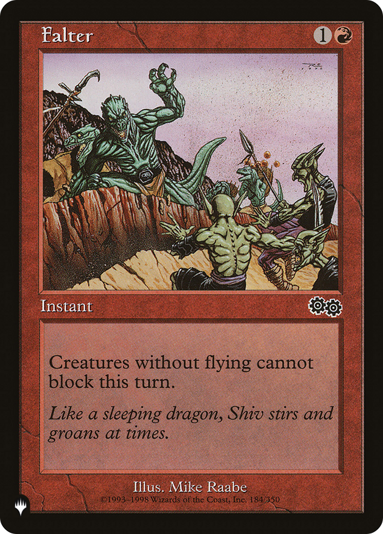 Falter [The List] | Local Legends