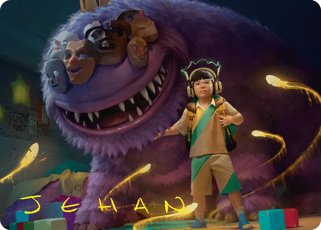 Toby, Beastie Befriender Art Card (Gold-Stamped Signature) [Duskmourn: House of Horror Art Series] | Local Legends