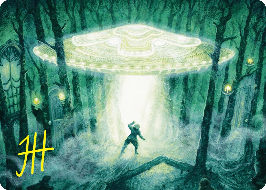 Unidentified Hovership Art Card (Gold-Stamped Signature) [Duskmourn: House of Horror Art Series] | Local Legends