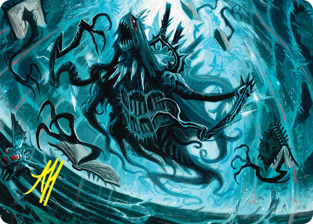 Overlord of the Floodpits Art Card (Gold-Stamped Signature) [Duskmourn: House of Horror Art Series] | Local Legends