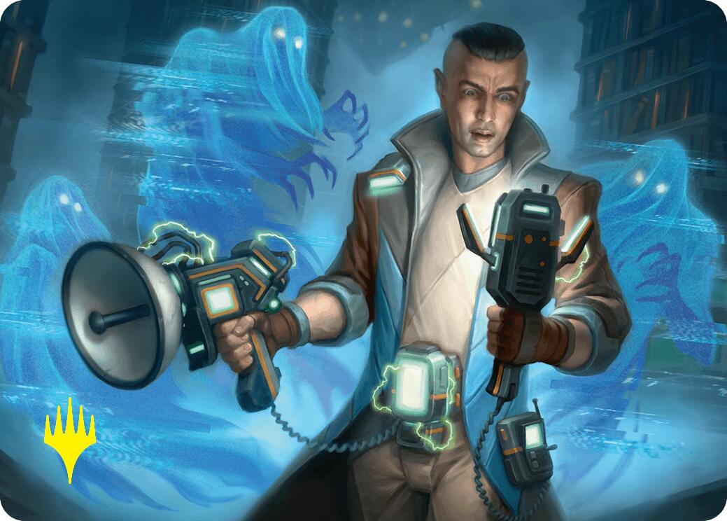 Paranormal Analyst Art Card (Gold-Stamped Signature) [Duskmourn: House of Horror Art Series] | Local Legends