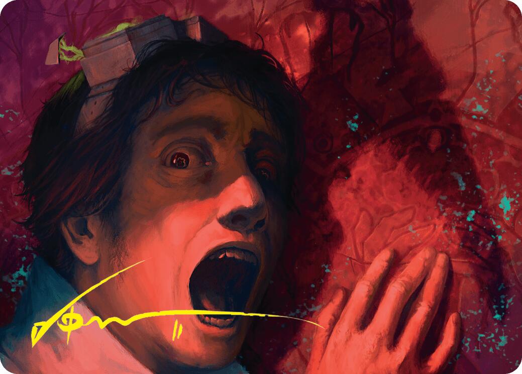 Murder Art Card (Gold-Stamped Signature) [Duskmourn: House of Horror Art Series] | Local Legends