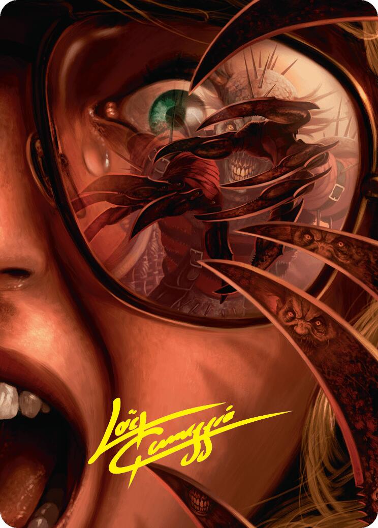 Razorkin Needlehead Art Card (Gold-Stamped Signature) [Duskmourn: House of Horror Art Series] | Local Legends