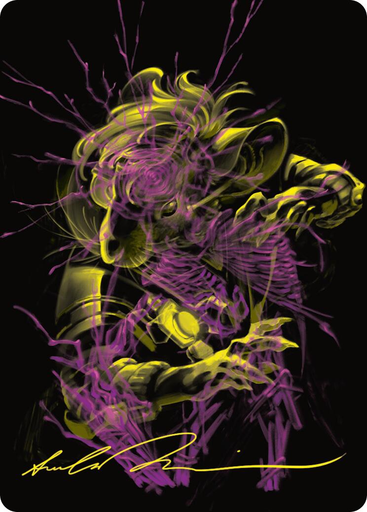 Nashi, Searcher in the Dark Art Card (43/54) (Gold-Stamped Signature) [Duskmourn: House of Horror Art Series] | Local Legends