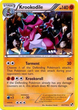 Krookodile (65/114) (Cracked Ice Holo) [Black & White: Base Set] | Local Legends