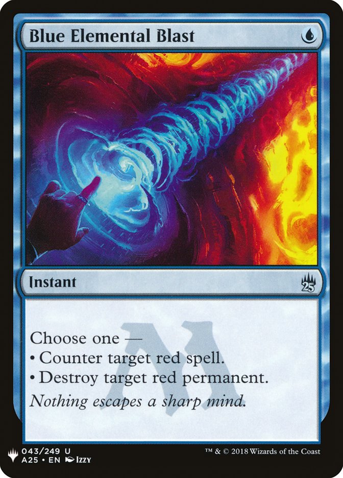 Blue Elemental Blast [Mystery Booster] | Local Legends