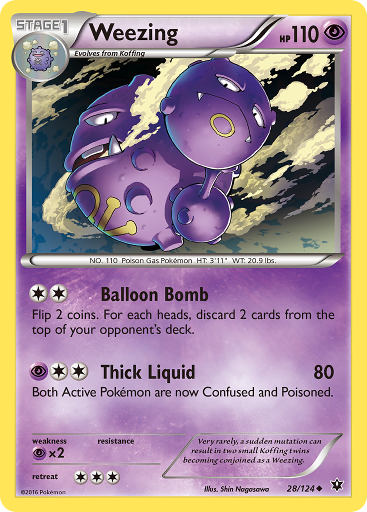 Weezing (28/124) [XY: Fates Collide] | Local Legends