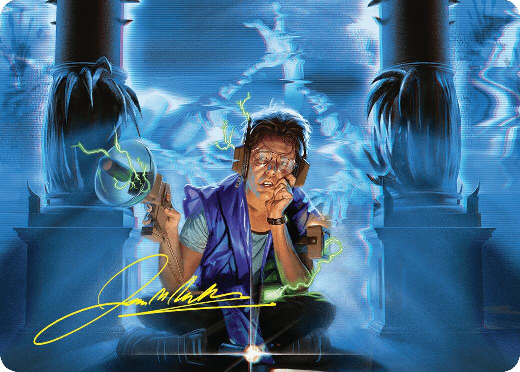 Oblivious Bookworm Art Card (Gold-Stamped Signature) [Duskmourn: House of Horror Art Series] | Local Legends