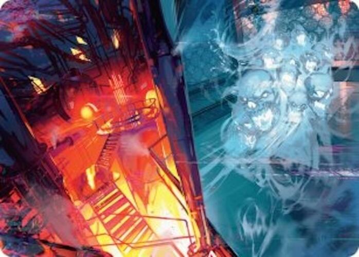 Roaring Furnace // Steaming Sauna Art Card [Duskmourn: House of Horror Art Series] | Local Legends