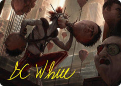 The Jolly Balloon Man Art Card (Gold-Stamped Signature) [Duskmourn: House of Horror Art Series] | Local Legends