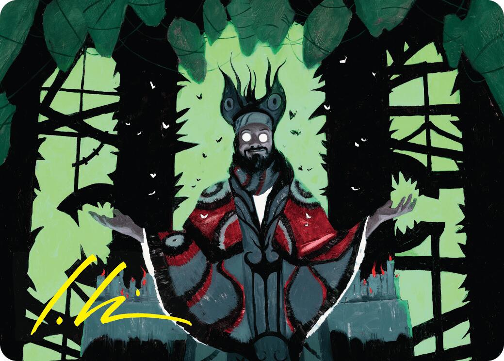 Victor, Valgavoth's Seneschal Art Card (23/54) (Gold-Stamped Signature) [Duskmourn: House of Horror Art Series] | Local Legends