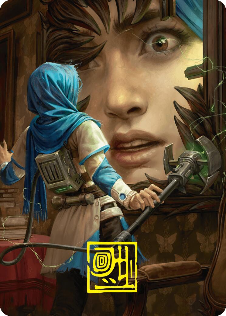 Reality Is Mine to Control Art Card (Gold-Stamped Signature) [Duskmourn: House of Horror Art Series] | Local Legends