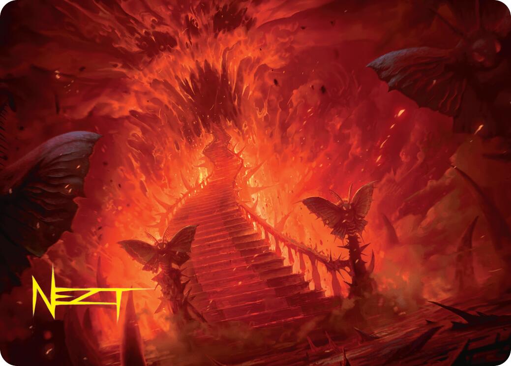 Mountain Art Card (Gold-Stamped Signature) [Duskmourn: House of Horror Art Series] | Local Legends