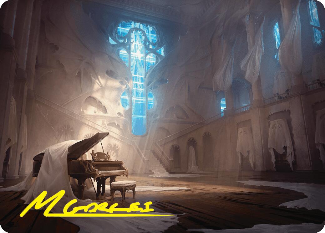 Plains Art Card (Gold-Stamped Signature) [Duskmourn: House of Horror Art Series] | Local Legends