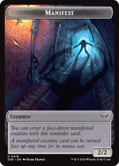 Demon // Manifest Double-Sided Token [Duskmourn: House of Horror Tokens] | Local Legends