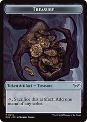 Angel // Treasure Double-Sided Token [Duskmourn: House of Horror Commander Tokens] | Golgari Games