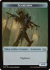 Fractal // Scarecrow Double-Sided Token [Duskmourn: House of Horror Commander Tokens] | Local Legends