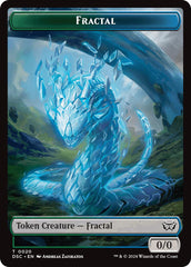 Fractal // Scarecrow Double-Sided Token [Duskmourn: House of Horror Commander Tokens] | Local Legends